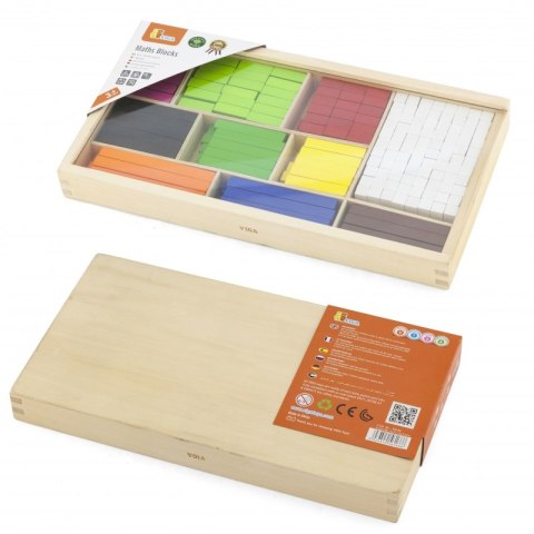 Viga Toys VIGA Drewniane Patyczki Edukacyjne Matematyczne Klocki Cuisenaire'a Viga Toys VIGA Drewniane Patyczki Edukacyjne Matematyczne Klocki Cuisenaire'a