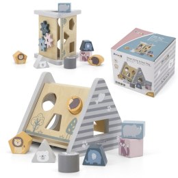 Viga Toys VIGA PolarB Drewniany sorter z klockami piramida Układanka