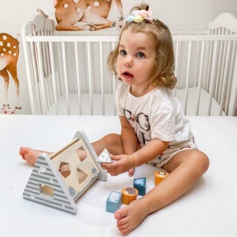Viga Toys VIGA PolarB Drewniany sorter z klockami piramida Układanka Viga Toys VIGA PolarB Drewniany sorter z klockami piramida Układanka