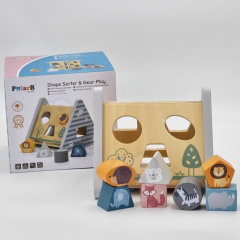 Viga Toys VIGA PolarB Drewniany sorter z klockami piramida Układanka Viga Toys VIGA PolarB Drewniany sorter z klockami piramida Układanka