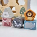 Viga Toys VIGA PolarB Drewniany sorter z klockami piramida Układanka