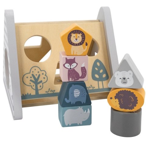 Viga Toys VIGA PolarB Drewniany sorter z klockami piramida Układanka Viga Toys VIGA PolarB Drewniany sorter z klockami piramida Układanka
