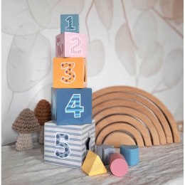 Viga Toys VIGA PolarB Piramidka Układanka edukacyjna Sorter Kostki Klocki