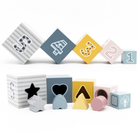 Viga Toys VIGA PolarB Piramidka Układanka edukacyjna Sorter Kostki Klocki Viga Toys VIGA PolarB Piramidka Układanka edukacyjna Sorter Kostki Klocki