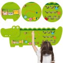 Viga Toys VIGA Tablica Edukacyjna Manipulacyjna Sensoryczna Drewniana Krokodyl Certyfikat FSC Montessori