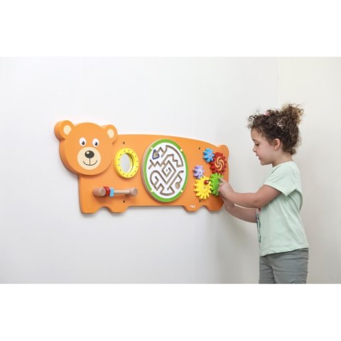 Viga Toys VIGA Tablica Sensoryczna Manipulacyjna Miś Certyfikat FSC Montessori Viga Toys VIGA Tablica Sensoryczna Manipulacyjna Miś Certyfikat FSC Montessori