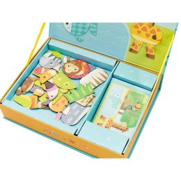 Classic World CLASSIC WORLD Układanka Magnetyczna Zwierzęta Tablica Klocki Puzzle Pamięć 60 el.