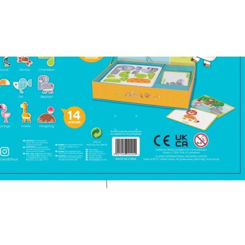 Classic World CLASSIC WORLD Układanka Magnetyczna Zwierzęta Tablica Klocki Puzzle Pamięć 60 el. Classic World CLASSIC WORLD Układanka Magnetyczna Zwierzęta Tablica Klocki Puzzle Pamięć 60 el.