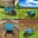 E-hurtownia Taczka ogrodowa taczka budowlana ogrodowa koło z łożyskiem 250 kg 100 L