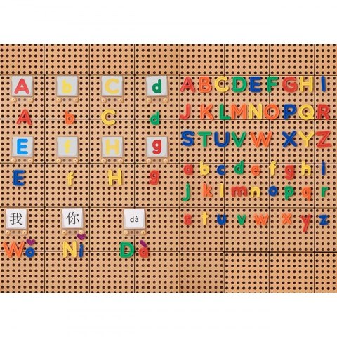 Masterkidz MASTERKIDZ Alfabet Zestaw Liter (Dużych i Małych) do Paneli Ściennych STEM 122 el. Masterkidz MASTERKIDZ Alfabet Zestaw Liter (Dużych i Małych) do Paneli Ściennych STEM 122 el.