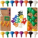 Masterkidz MASTERKIDZ Kolorowe Kołeczki Jumbo do Tablicy STEM 64 Szt. - 8 Kolorów