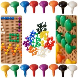 Masterkidz MASTERKIDZ Kolorowe Kołeczki Jumbo do Tablicy STEM 64 Szt. - 8 Kolorów
