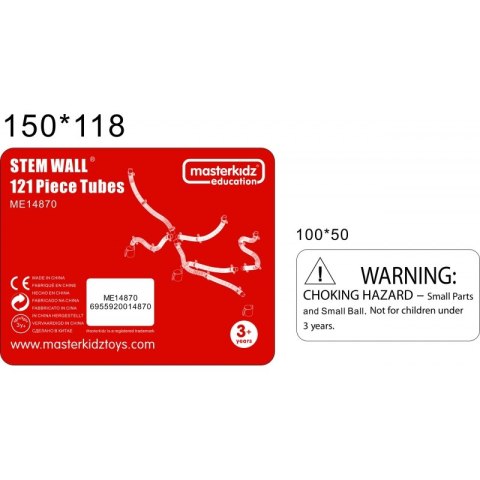 Masterkidz MASTERKIDZ System Rur Do Tablicy STEM 121 elementów Masterkidz MASTERKIDZ System Rur Do Tablicy STEM 121 elementów
