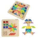 Masterkidz MASTERKIDZ Układanka Mozaika Nauka Kolorów i Kształtów Tangram Montessori