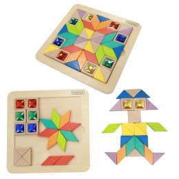 Masterkidz MASTERKIDZ Układanka Mozaika Nauka Kolorów i Kształtów Tangram Montessori