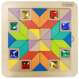 Masterkidz MASTERKIDZ Układanka Mozaika Nauka Kolorów i Kształtów Tangram Montessori