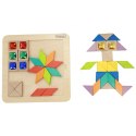 Masterkidz MASTERKIDZ Układanka Mozaika Nauka Kolorów i Kształtów Tangram Montessori