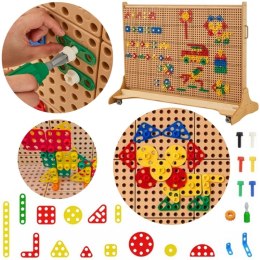 Masterkidz MASTERKIDZ Zestaw Geometrycznych Kształtów Klocków do Paneli Ściennych STEM 260 el.