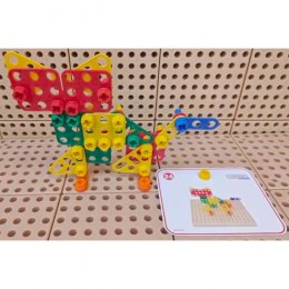 Masterkidz MASTERKIDZ Zestaw Geometrycznych Kształtów Klocków do Paneli Ściennych STEM 260 el.
