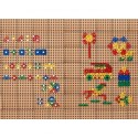 Masterkidz MASTERKIDZ Zestaw Geometrycznych Kształtów Klocków do Paneli Ściennych STEM 260 el.