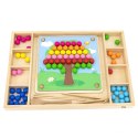 Viga Toys VIGA Drewniana Gra Kulki Złap i Dopasuj Układanka Montessori