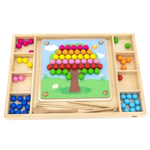 Viga Toys VIGA Drewniana Gra Kulki Złap i Dopasuj Układanka Montessori Viga Toys VIGA Drewniana Gra Kulki Złap i Dopasuj Układanka Montessori