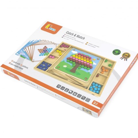 Viga Toys VIGA Drewniana Gra Kulki Złap i Dopasuj Układanka Montessori Viga Toys VIGA Drewniana Gra Kulki Złap i Dopasuj Układanka Montessori