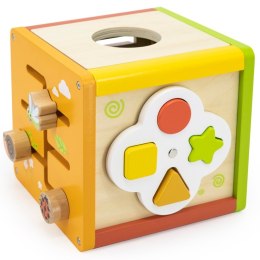 Viga Toys VIGA Drewniana Kostka Edukacyjna 5w1