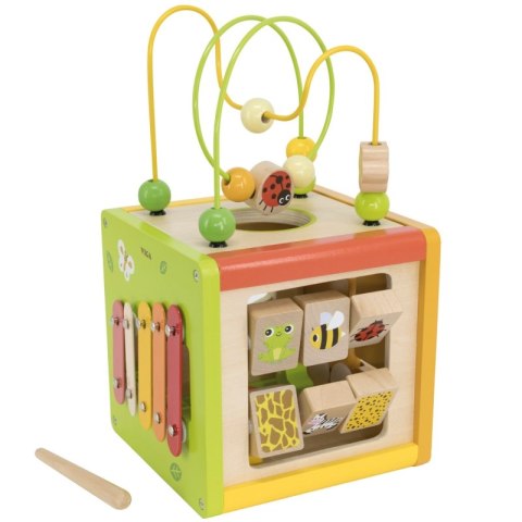 Viga Toys VIGA Drewniana Kostka Edukacyjna 5w1 Viga Toys VIGA Drewniana Kostka Edukacyjna 5w1