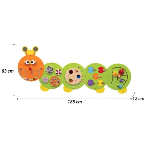 Viga Toys VIGA Drewniana Tablica Gąsienica Certyfikat FSC Montessori Viga Toys VIGA Drewniana Tablica Gąsienica Certyfikat FSC Montessori