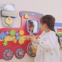 Viga Toys VIGA Drewniana Tablica Sensoryczna-Manipulacyjna EDU Pociąg