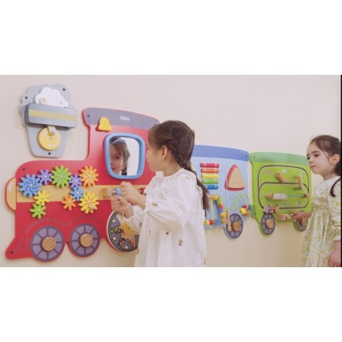 Viga Toys VIGA Drewniana Tablica Sensoryczna-Manipulacyjna EDU Pociąg Viga Toys VIGA Drewniana Tablica Sensoryczna-Manipulacyjna EDU Pociąg
