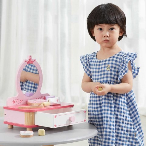 Viga Toys VIGA Drewniana Toaletka Różowa Do Makijażu z Lustrem + Akcesoria Viga Toys VIGA Drewniana Toaletka Różowa Do Makijażu z Lustrem + Akcesoria