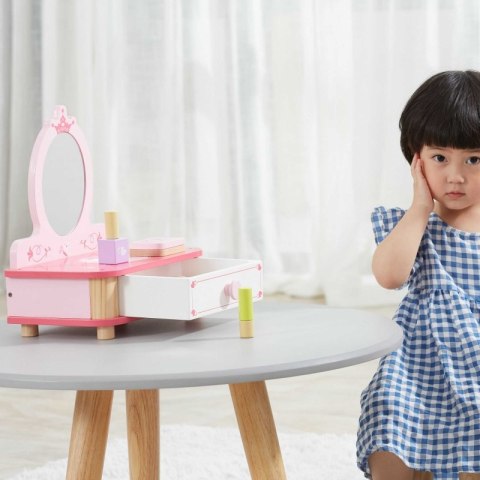 Viga Toys VIGA Drewniana Toaletka Różowa Do Makijażu z Lustrem + Akcesoria Viga Toys VIGA Drewniana Toaletka Różowa Do Makijażu z Lustrem + Akcesoria