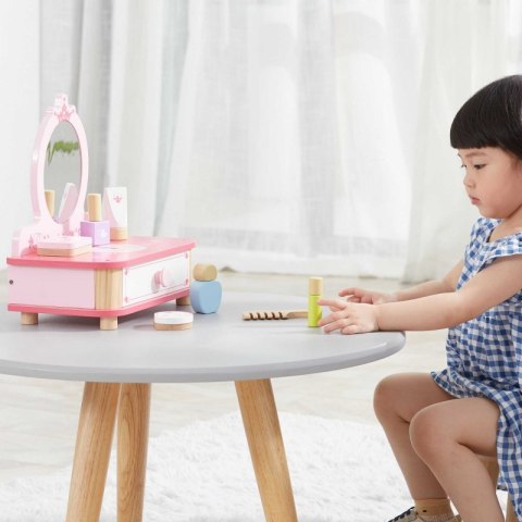 Viga Toys VIGA Drewniana Toaletka Różowa Do Makijażu z Lustrem + Akcesoria Viga Toys VIGA Drewniana Toaletka Różowa Do Makijażu z Lustrem + Akcesoria
