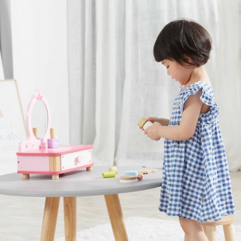 Viga Toys VIGA Drewniana Toaletka Różowa Do Makijażu z Lustrem + Akcesoria Viga Toys VIGA Drewniana Toaletka Różowa Do Makijażu z Lustrem + Akcesoria