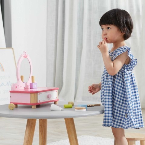 Viga Toys VIGA Drewniana Toaletka Różowa Do Makijażu z Lustrem + Akcesoria Viga Toys VIGA Drewniana Toaletka Różowa Do Makijażu z Lustrem + Akcesoria