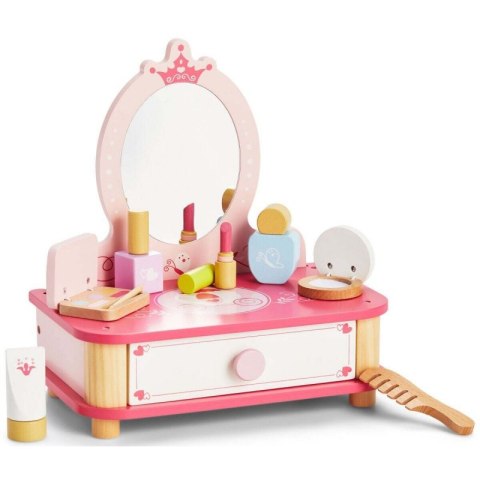 Viga Toys VIGA Drewniana Toaletka Różowa Do Makijażu z Lustrem + Akcesoria Viga Toys VIGA Drewniana Toaletka Różowa Do Makijażu z Lustrem + Akcesoria