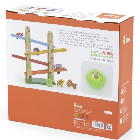 Viga Toys VIGA Drewniana Zjeżdżalnia dla Zwierzątek Dżungla 7 el. Viga Toys VIGA Drewniana Zjeżdżalnia dla Zwierzątek Dżungla 7 el.