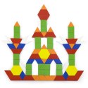 Viga Toys VIGA Drewniane Klocki Płaskie w wiaderku 250 elementów Montessori