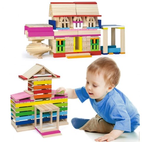 Viga Toys VIGA Drewniane Klocki konstrukcyjne Budynki Viga Toys VIGA Drewniane Klocki konstrukcyjne Budynki