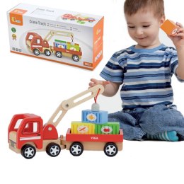 Viga Toys VIGA Drewniany Dźwig z kontenerami