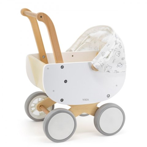 Viga Toys VIGA Drewniany Wózek dla Lalek z Gondolą Viga Toys VIGA Drewniany Wózek dla Lalek z Gondolą