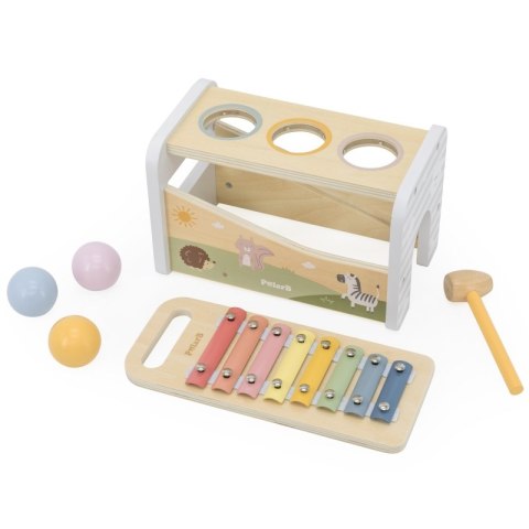 Viga Toys VIGA Drewniany Zestaw Wybijanka + Cymbałki Ksylofon 2w1 Viga Toys VIGA Drewniany Zestaw Wybijanka + Cymbałki Ksylofon 2w1