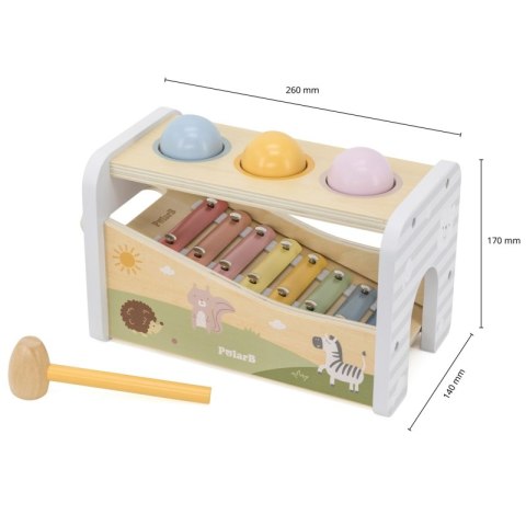 Viga Toys VIGA Drewniany Zestaw Wybijanka + Cymbałki Ksylofon 2w1 Viga Toys VIGA Drewniany Zestaw Wybijanka + Cymbałki Ksylofon 2w1