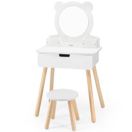 Viga Toys VIGA Duża Toaletka Drewniana Biała z Lustrem i Krzesełkiem