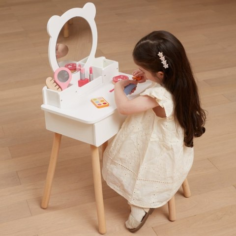 Viga Toys VIGA Duża Toaletka Drewniana Biała z Lustrem i Krzesełkiem Viga Toys VIGA Duża Toaletka Drewniana Biała z Lustrem i Krzesełkiem