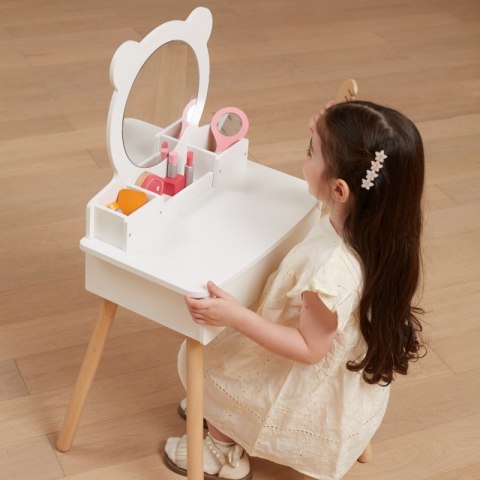 Viga Toys VIGA Duża Toaletka Drewniana Biała z Lustrem i Krzesełkiem Viga Toys VIGA Duża Toaletka Drewniana Biała z Lustrem i Krzesełkiem