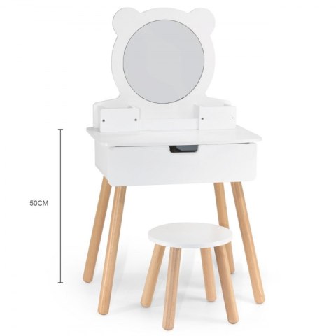 Viga Toys VIGA Duża Toaletka Drewniana Biała z Lustrem i Krzesełkiem Viga Toys VIGA Duża Toaletka Drewniana Biała z Lustrem i Krzesełkiem