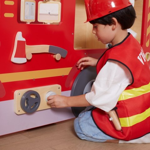 Viga Toys VIGA Duży Drewniany Wóz Strażacki Plac Zabaw Montessori Viga Toys VIGA Duży Drewniany Wóz Strażacki Plac Zabaw Montessori